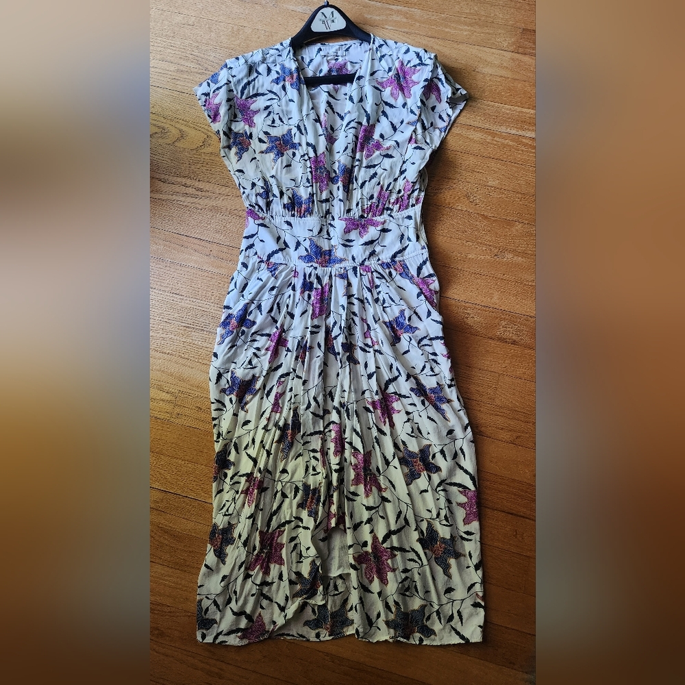 Isabel Marant Floral Midi Dress - White and Purple